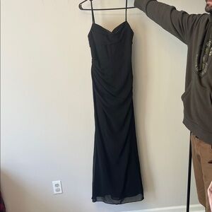 Azazie Black Maxi Dress